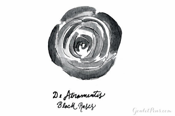 De Atramentis Black Roses (scented) - Ink Sample