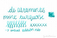 De Atramentis Mint Turquoise - Ink Sample