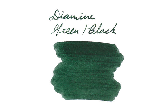 Diamine Green/Black - Ink Sample