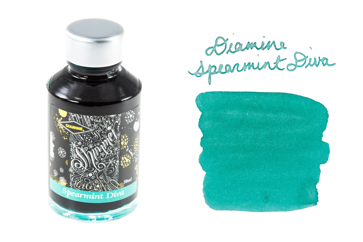 Diamine Spearmint Diva - 50ml Bottled Fountain Pen Ink - The Goulet Pen ...