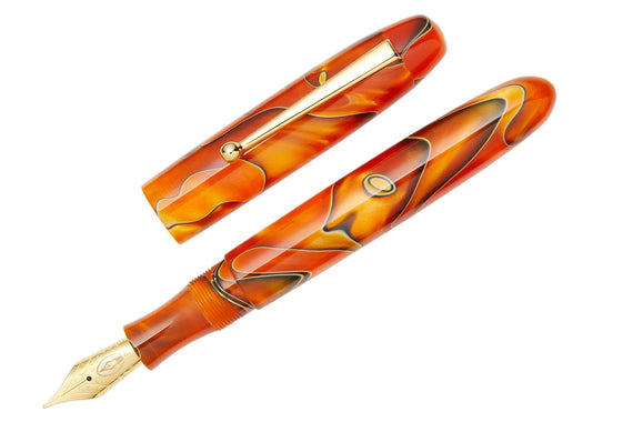 Edison Collier Fountain Pen - Persimmon Swirl