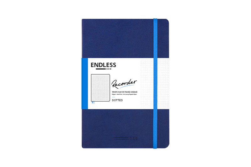 Endless Recorder A5 Notebook - Deep Ocean, Dot Grid