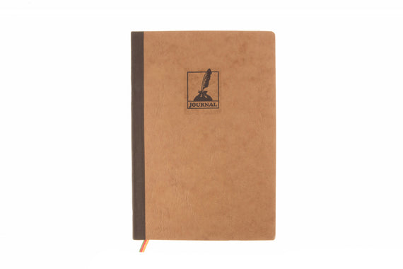 Exacompta Basic A5 Journal - Tan/Gold, Lined