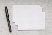 Exacompta White Index Cards (4 x 6) - Graph