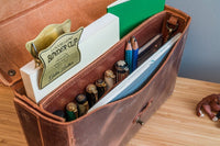 Galen Leather Writer's Medic Bag - Crazy Horse Tan