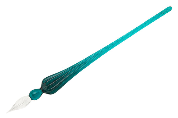 Herbin Round Glass Dip Pen - Turquoise