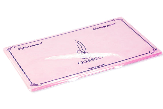 Herbin Ink Blotting Paper - Full Sheets, Pink