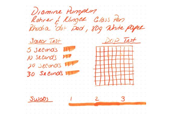 Diamine Pumpkin - Ink Sample