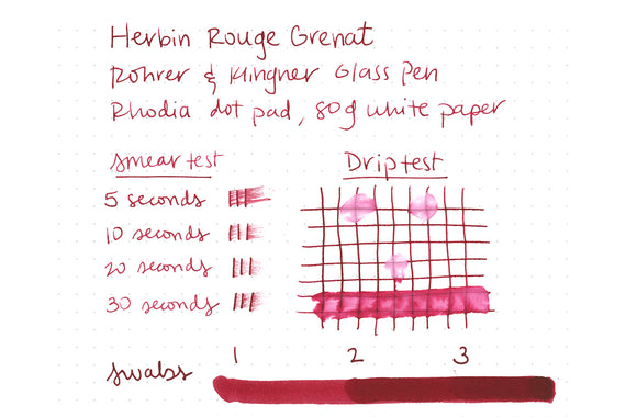 Herbin Rouge Grenat - 30ml Bottled Ink