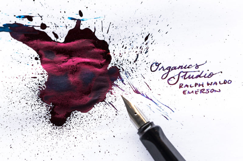 Organics Studio Ralph Waldo Emerson Twilight Blue - Ink Sample