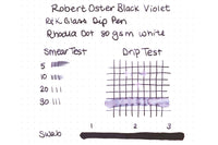 Robert Oster Black Violet - Ink Sample