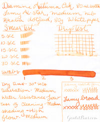 Diamine Autumn Oak - Ink Sample