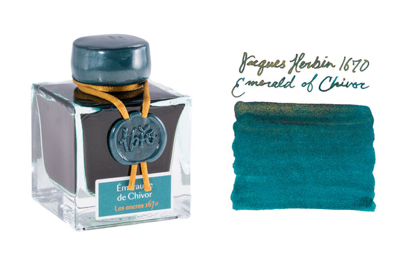 Jacques Herbin 1670 Emerald of Chivor - 50ml Bottled Ink