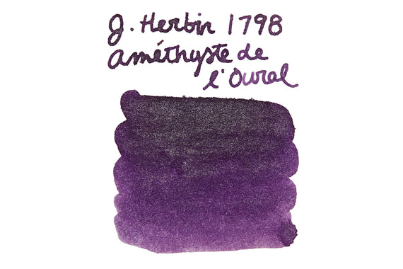 Jacques Herbin 1798 Amethyste de l'Oural fountain pen ink