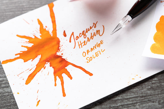 Jacques Herbin Orange Soleil - Ink Sample