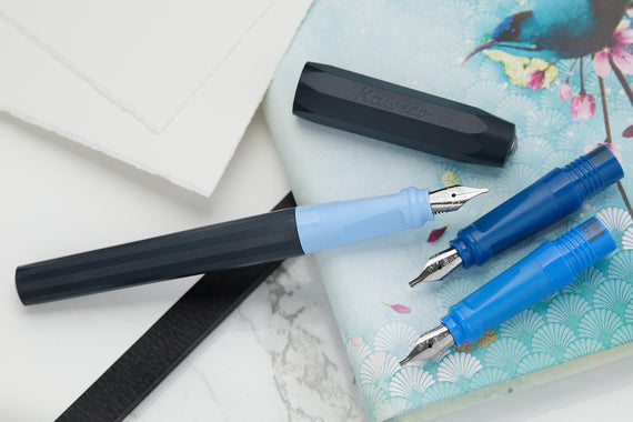 Kaweco Perkeo Calligraphy Fountain Pen Set - Blue