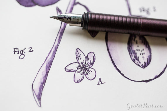 Diamine Damson - Ink Sample