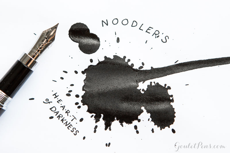 Noodler's Heart of Darkness - 4.5oz Bottled Ink with Free Charlie Pen