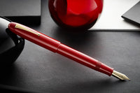 Namiki Emperor Urushi Fountain Pen - Vermillion