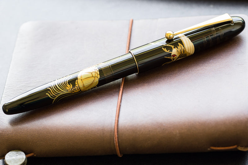 Namiki Nippon Art Maki-e Fountain Pen - Crane/Turtle