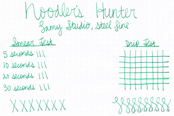 Noodler's Hunter - Ink Sample