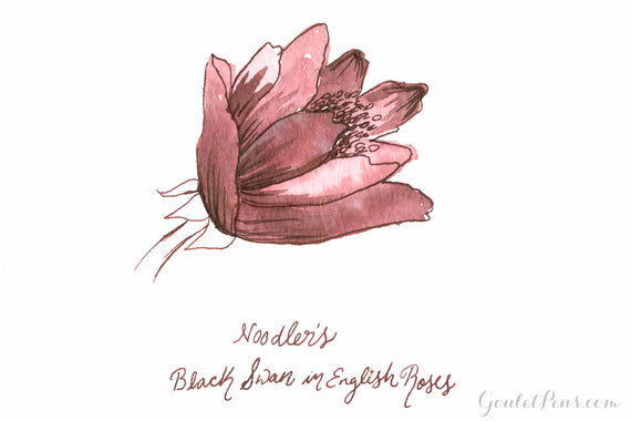 Noodler's Black Swan in English Roses fountain pen ink