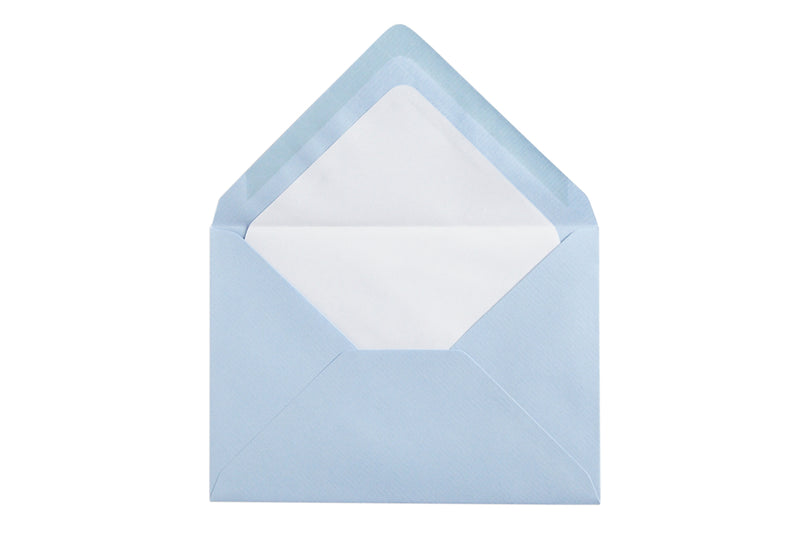 Original Crown Mill Classic Laid Small Envelopes - Light Blue