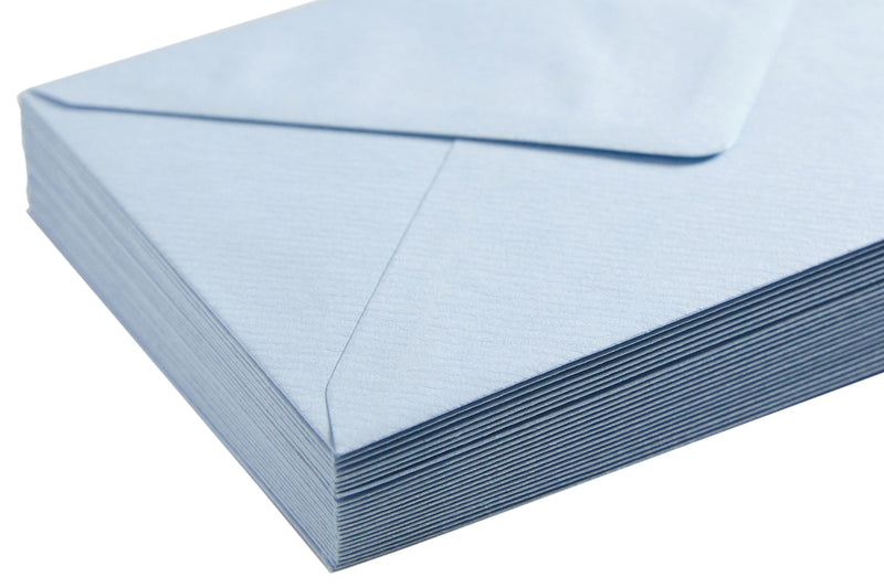 Original Crown Mill Classic Laid Small Envelopes - Light Blue