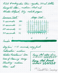 Pilot Iroshizuku Shin-ryoku - Ink Sample