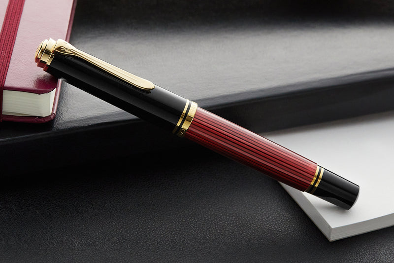 Pelikan M800 Fountain Pen - Black-Red