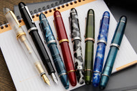 Penlux Masterpiece Grande Fountain Pen - Koi Blue & White