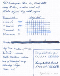 Pilot Iroshizuku Shin-kai - Ink Sample