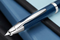 Pilot Vanishing Point Fountain Pen - Blue Carbonesque