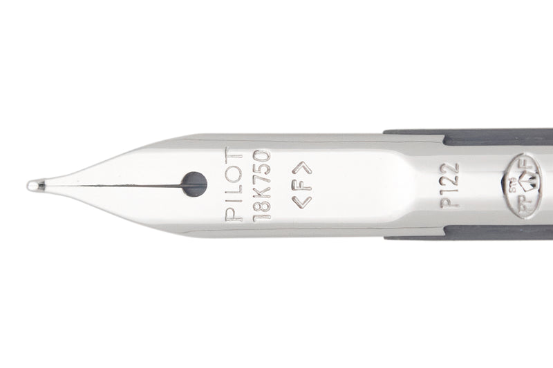 Pilot Vanishing Point Fountain Pen - Gun Metal/Rhodium