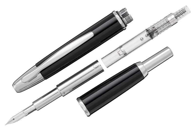 Pilot Vanishing Point Fountain Pen - Black/Rhodium