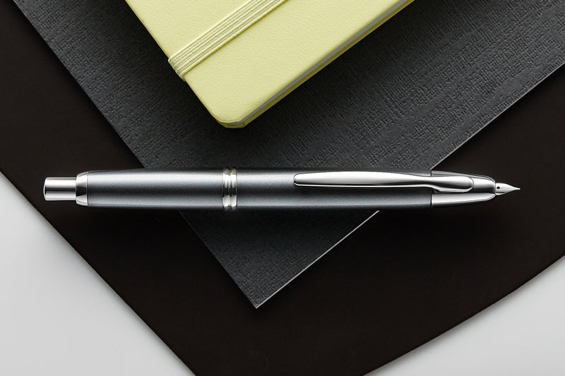 Pilot Vanishing Point Fountain Pen - Gun Metal/Rhodium