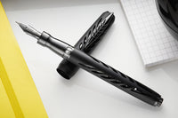 Pineider Homage to Arman Fountain Pen - Black Aluminum (Limited Edition)