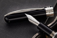 Pineider Avatar UR Twin Tank Touchdown Fountain Pen - Graphene Black