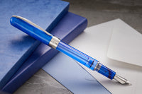 Pineider Avatar UR Twin Tank Touchdown Fountain Pen - Neptune Blue