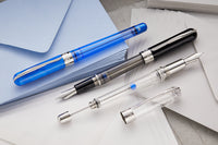 Pineider Avatar UR Twin Tank Touchdown Fountain Pen - Clear