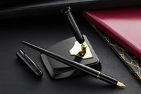 Platinum Desk Pen Stand - Black