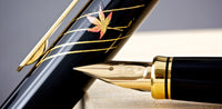 Platinum Kanazawa Leaf Fountain Pen - Changing Autumn Leaves