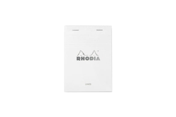 Rhodia No. 13 A6 Notepad - Ice White, Lined