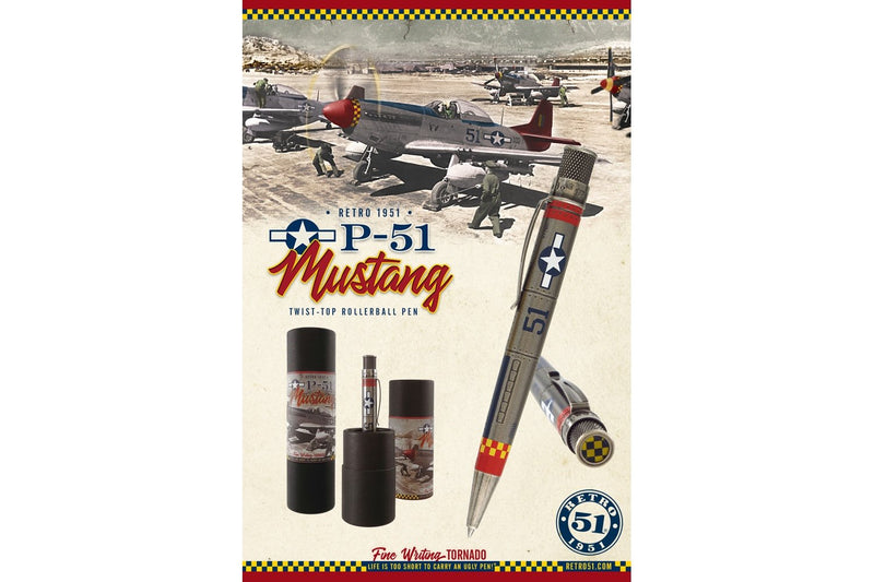 Retro 51 Tornado Rollerball Pen - P-51 Mustang