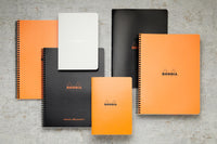 Rhodia Classic Wirebound Notebook - Black, Lined (8.86 x 11.69)