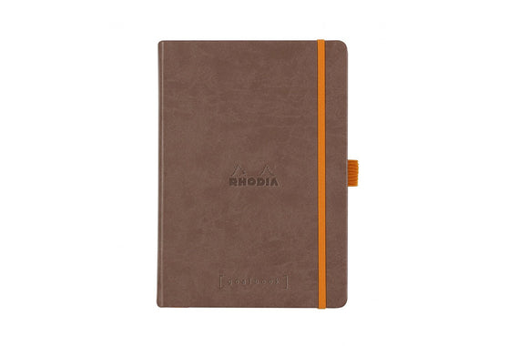 Rhodia Goalbook Dot Grid A5 Hardcover Journal - Chocolate (Ivory Paper)