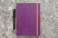 Rhodia Goalbook Dot Grid A5 Hardcover Journal - Purple (Ivory Paper)