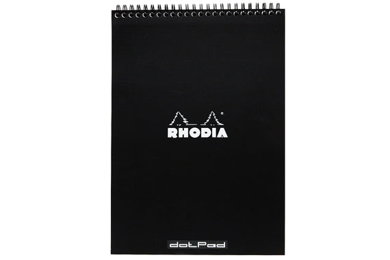 Rhodia No. 18 Top Wirebound A4 Notebook - Black, Dot Grid