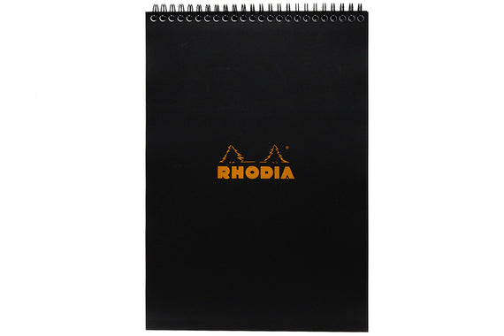 Rhodia No. 18 Top Wirebound A4 Notebook - Black, Graph