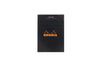 Rhodia No. 11 A7 Notepad - Black, Lined